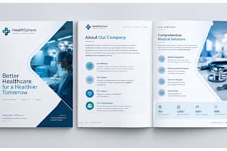 design medical brochure, medical flyer, healthcare brochure or flyer design