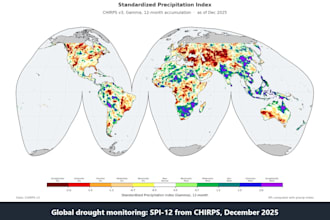 do climate data analysis, hydromet, drought and flood risk with satellite data
