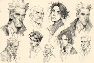 sketch any character in any way