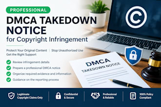 assist with copyright protection and dmca reporting