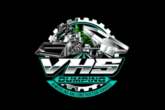 create graceful fantastic skid steer and dump trailer logo design