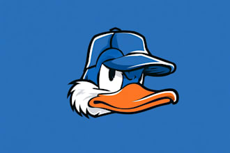 design a custom mascot logo for your business, brand