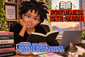 beta read your short story fanfic,or blog post in portuguese