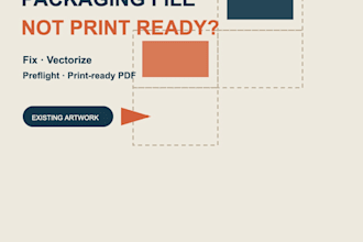 fix your packaging artwork and make it print ready