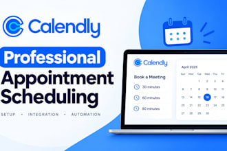 setup calendly booking, appointment scheduling and automation