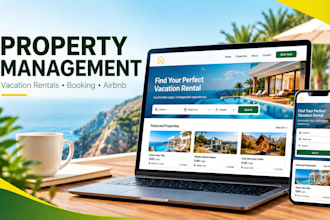 build property management vacation rental airbnb booking website rentals website