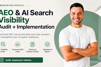 audit and implement aeo and technical SEO for ai search visibility