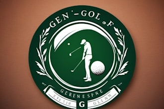 design a professional golf logo for your brand