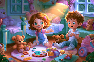 children book illustration and children book illustration