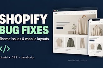 fix shopify theme bugs and mobile layout issues