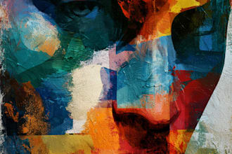 paint digital abstract art works