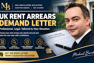 draft a UK rent arrears demand letter as a licensed UK solicitor