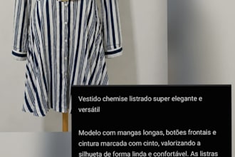 ad with product descriptions