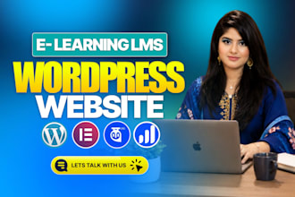 build wordpress lms website or elearning website or online course with learndash