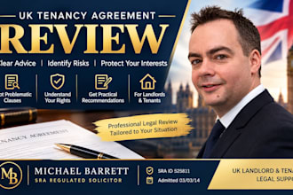 review your UK tenancy agreement as a licensed UK solicitor
