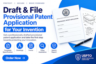 draft and file provisional patent application for your invention