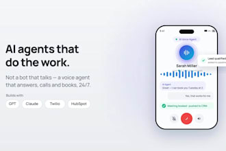 a custom ai voice agent or ai agent that answers, calls