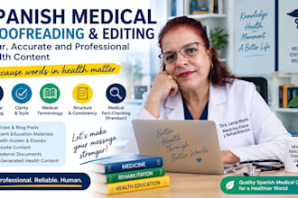 proofread and edit spanish medical and health content