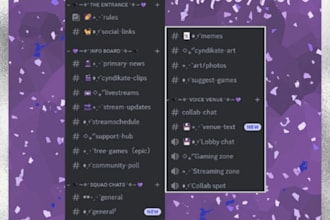 design a themed discord server for you