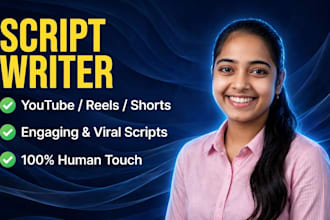 write engaging viral youtube script reel and shorts script