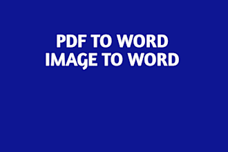 convert PDF and images to word documents