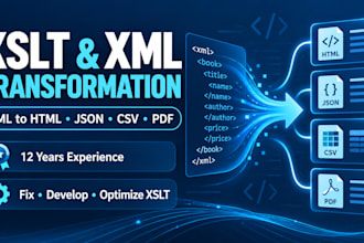 create xslt transformations and convert XML data