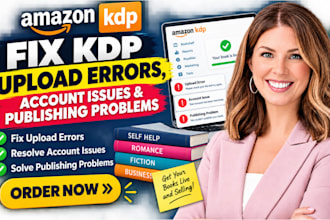 fix KDP upload errors, account issues, and publishing problems