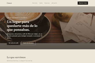 design a modern responsive landing page