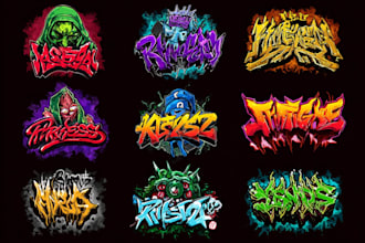 create awesome graffiti logo with your name or word