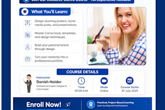 design a professional poster for your business