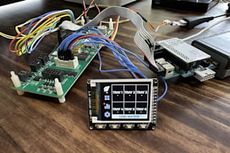 develop embedded gui, hmi using lvgl, touchgfx for your project
