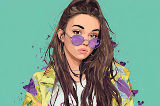 draw a magical disney style portrait from your photo