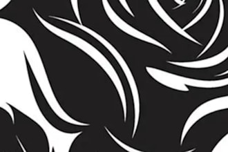 do pet line art portrait for tattoo or print
