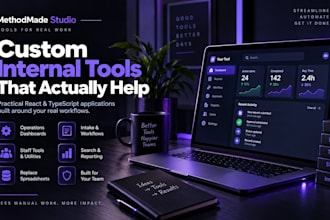 build a focused react and typescript internal business tool