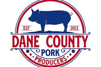 design a professional pig, pork, livestock and farm logo