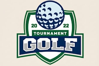 design a modern minimalist golf logo