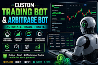 develop custom crypto trading bot and automated trading system