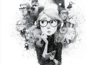 draw black and white sketch