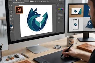 design a professional logo, brand identity and social media graphics