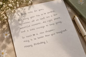 create handwritten letters and cards