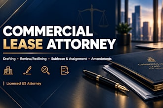 draft a robust commercial property lease agreement for landlords
