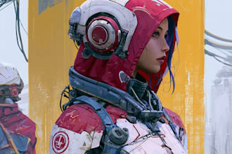 create original sci fi character artwork