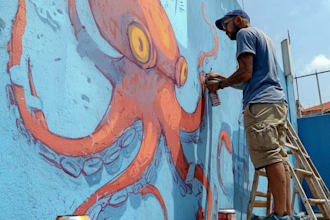 create custom graffiti art, lettering, and mural designs