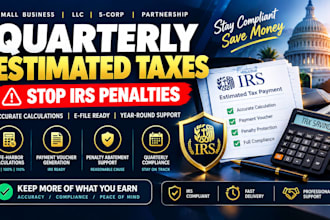 calculate quarterly estimated tax and stop irs underpayment penalties