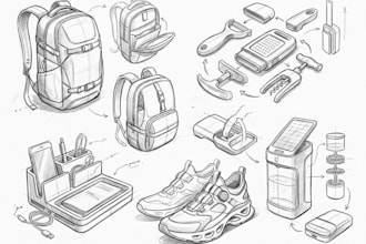 sketch your ideas or concepts into a product sketch