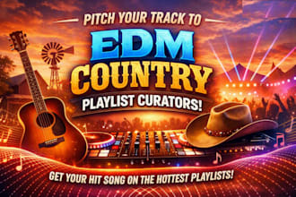pitch your track to active edm country playlist curators