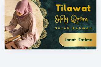 design eye catching islamic youtube thumbnail for your channel