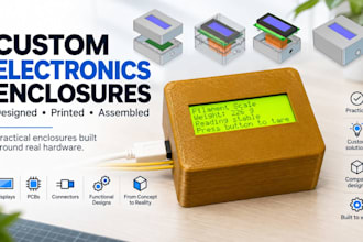 design and 3d print a custom electronics enclosure