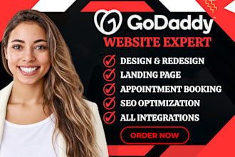 godaddy website design godaddy redesign landing page design as a godaddy expert