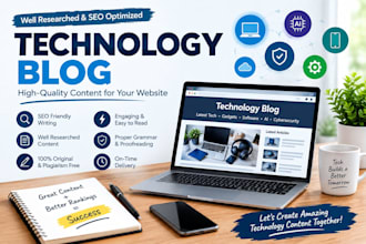 write engaging and SEO optimized technology blog articels